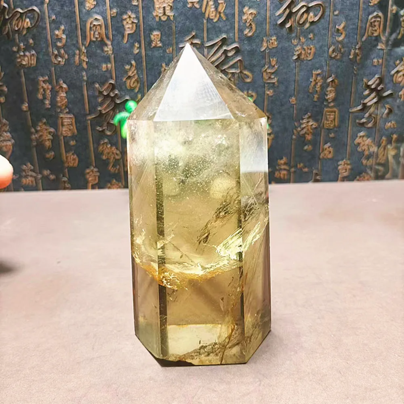 Natural Quartz Crystal Magic Wand — Large 504g Healing Point, Home Decor