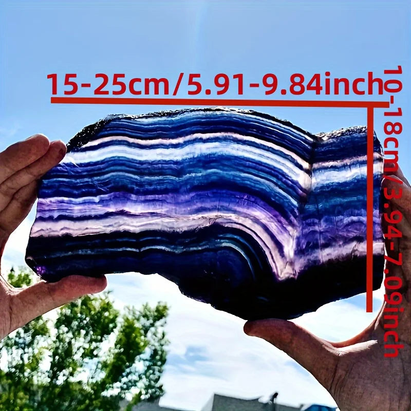 1PC Fluorite Crystal Slices , Family Themed Glam Style Crystal Stones, Home and Garden Decoration，Gifts, Couples, Love