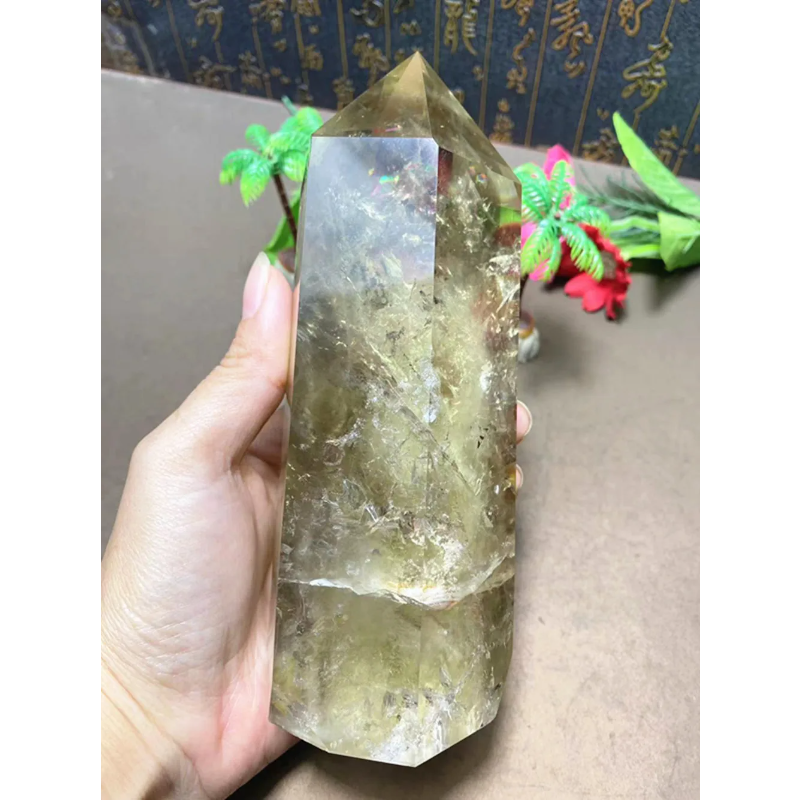 Natural Quartz Crystal Wand — Healing Point, Home Decoration Ornament