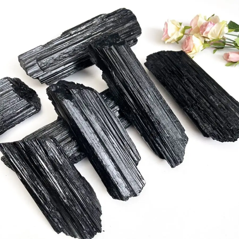 Natural Black Tourmaline Rough Stone1lb natural mineral stones spirituality products decor room gift