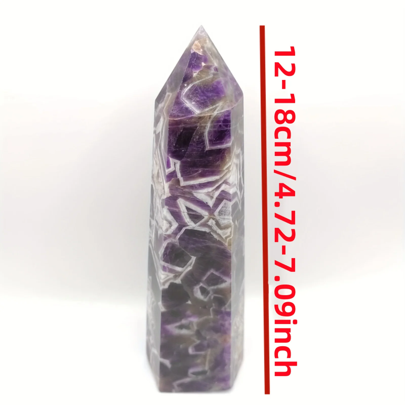1pc Dream Amethyst Wand Crystals Tower, home decoration, garden embellishment and romantic gifts, family theme, gorgeous style