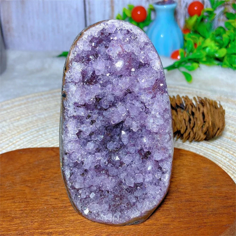 Natural Crystals Amethyst Freeform Cluster Geode  Healing High Quality Precious Ore Mineral Energy Home Decorations Holiday Gift