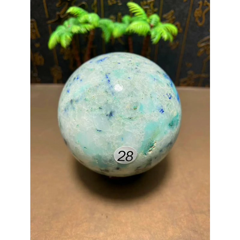 Natural Quartz Crystal Healing Gem Ball — Mineral Reiki Stone, Meditation Sphere