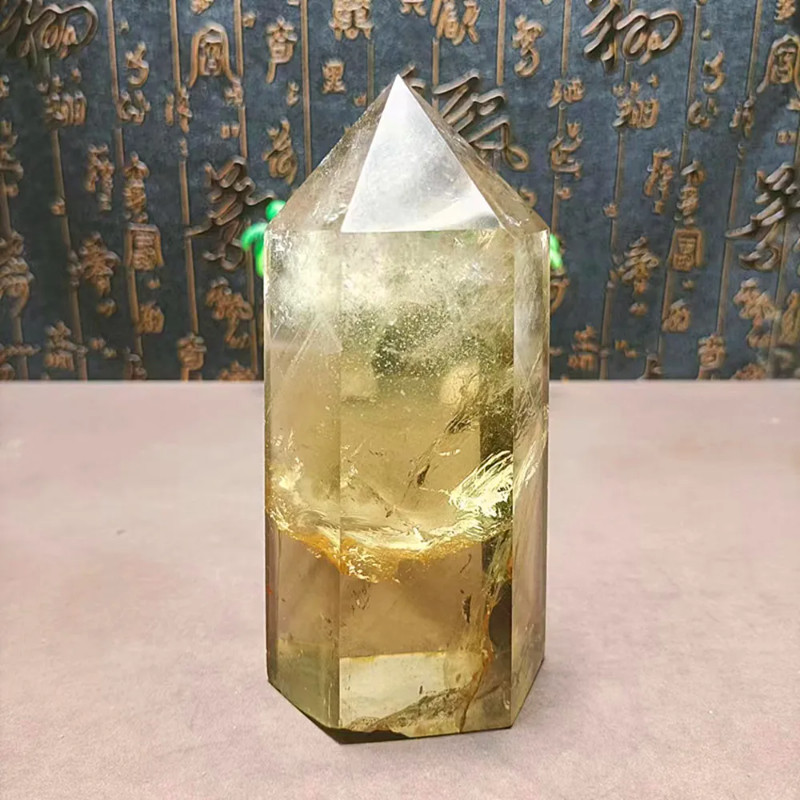Natural Quartz Crystal Magic Wand — Large 504g Healing Point, Home Decor