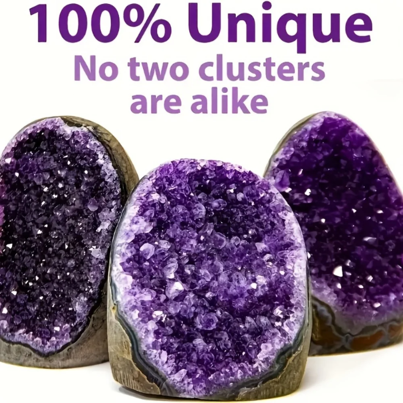 Natural Crystals Amethyst Freeform Cluster Geode  Healing High Quality Precious Ore Mineral Energy Home Decorations Holiday Gift