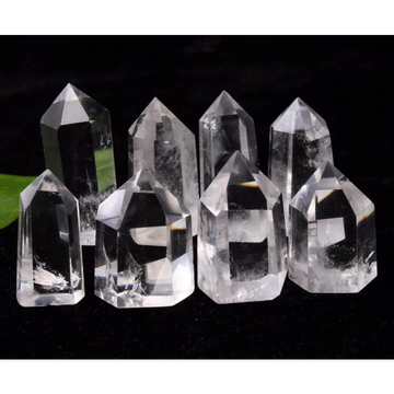 Large Lemurian Seed Quartz Crystal Points — Set of 6 Natural Raw Healing Stones
