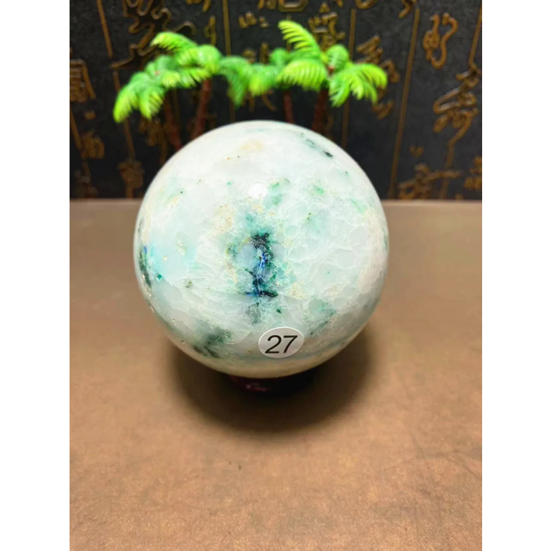 Natural Quartz Crystal Healing Gem Ball — Mineral Reiki Stone, Meditation Sphere