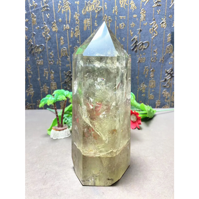 Natural Quartz Crystal Wand — Healing Point, Home Decoration Ornament