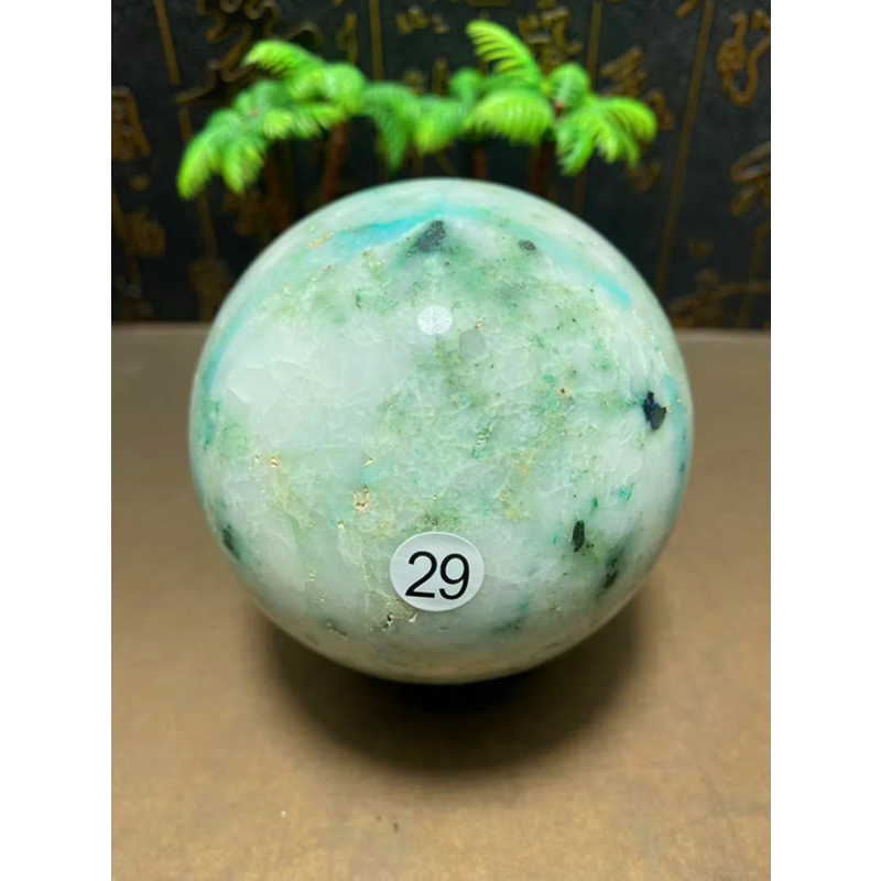 Natural Quartz Crystal Healing Gem Ball — Mineral Reiki Stone, Meditation Sphere