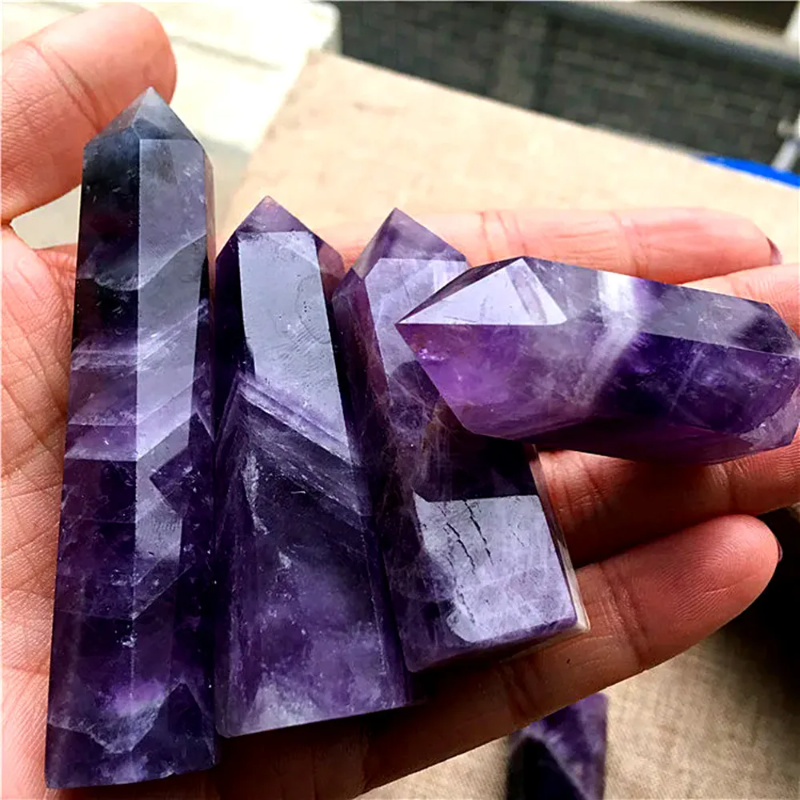 The ultimate natural energy quartz lightning fantasy amethyst making wand reiki home decoration square tablet tower and healing