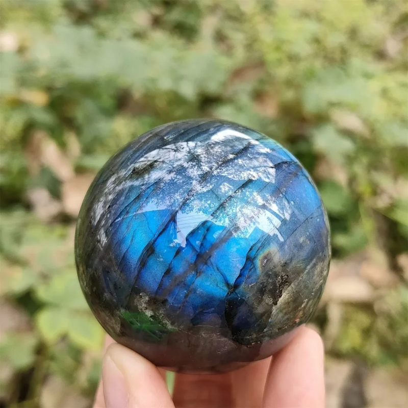 6.5-7CM Labradorite Ball Sphere  Home Decoration Crafts Crystals and Stones Healing Crystals Gifts  Angel Crystal Stone