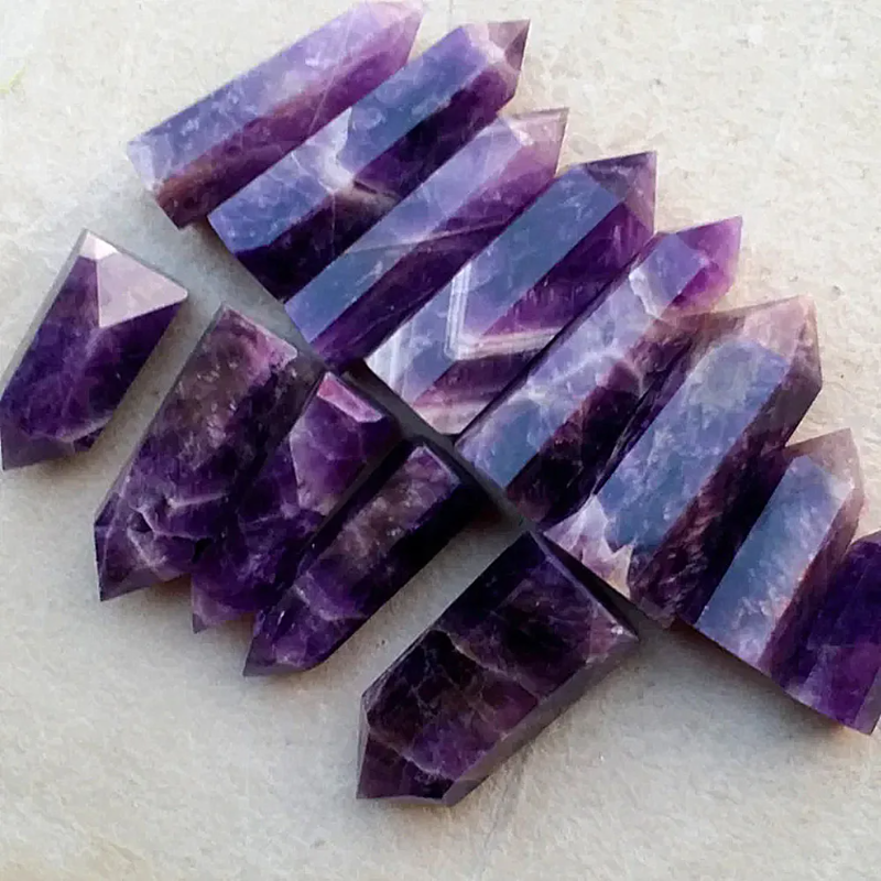 The ultimate natural energy quartz lightning fantasy amethyst making wand reiki home decoration square tablet tower and healing