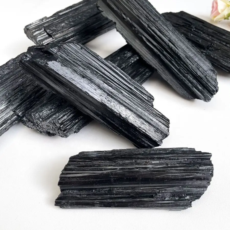 Natural Black Tourmaline Rough Stone1lb natural mineral stones spirituality products decor room gift