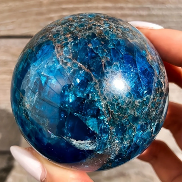 Blue Apatite Ball Healing Stones Ball Reiki Fengshui Meditation Ornaments and Decorations