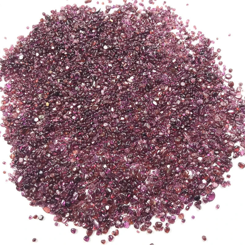 100g Red Garnet Quartz Crystal Polished Stone Rock Gravel Gem Healing Tumbled Chips Crushed Stone Specimen Gemston