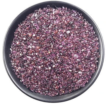 100g Red Garnet Quartz Crystal Polished Stone Rock Gravel Gem Healing Tumbled Chips Crushed Stone Specimen Gemston