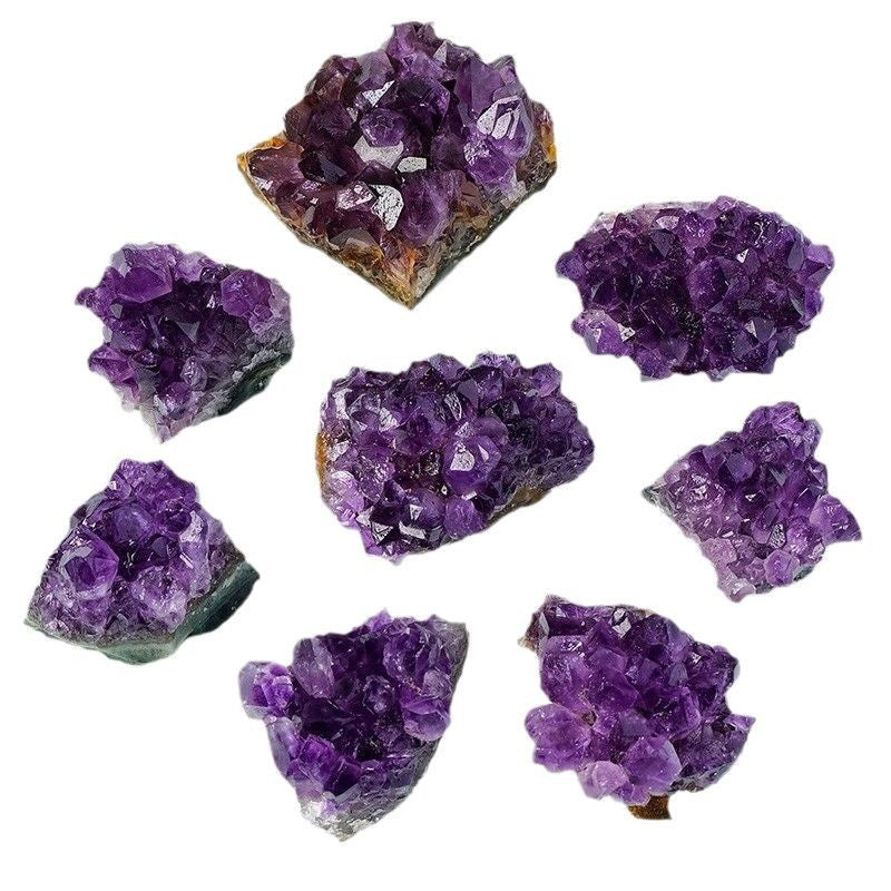 Natural Amethyst Cluster — Uruguayan Amethyst Geode Raw Stone