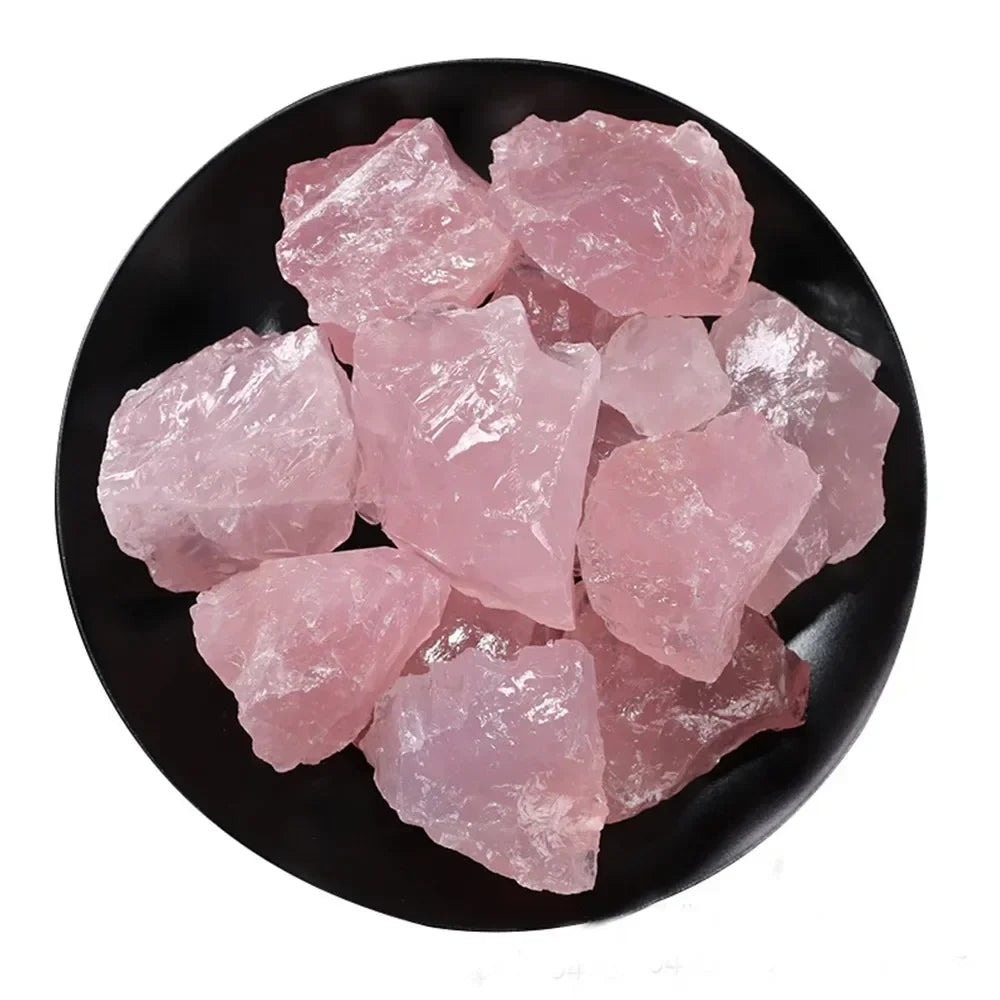 Rose Quartz Natural Raw Rough Crystal Healing Reiki Mineral Specimen Rock Stone