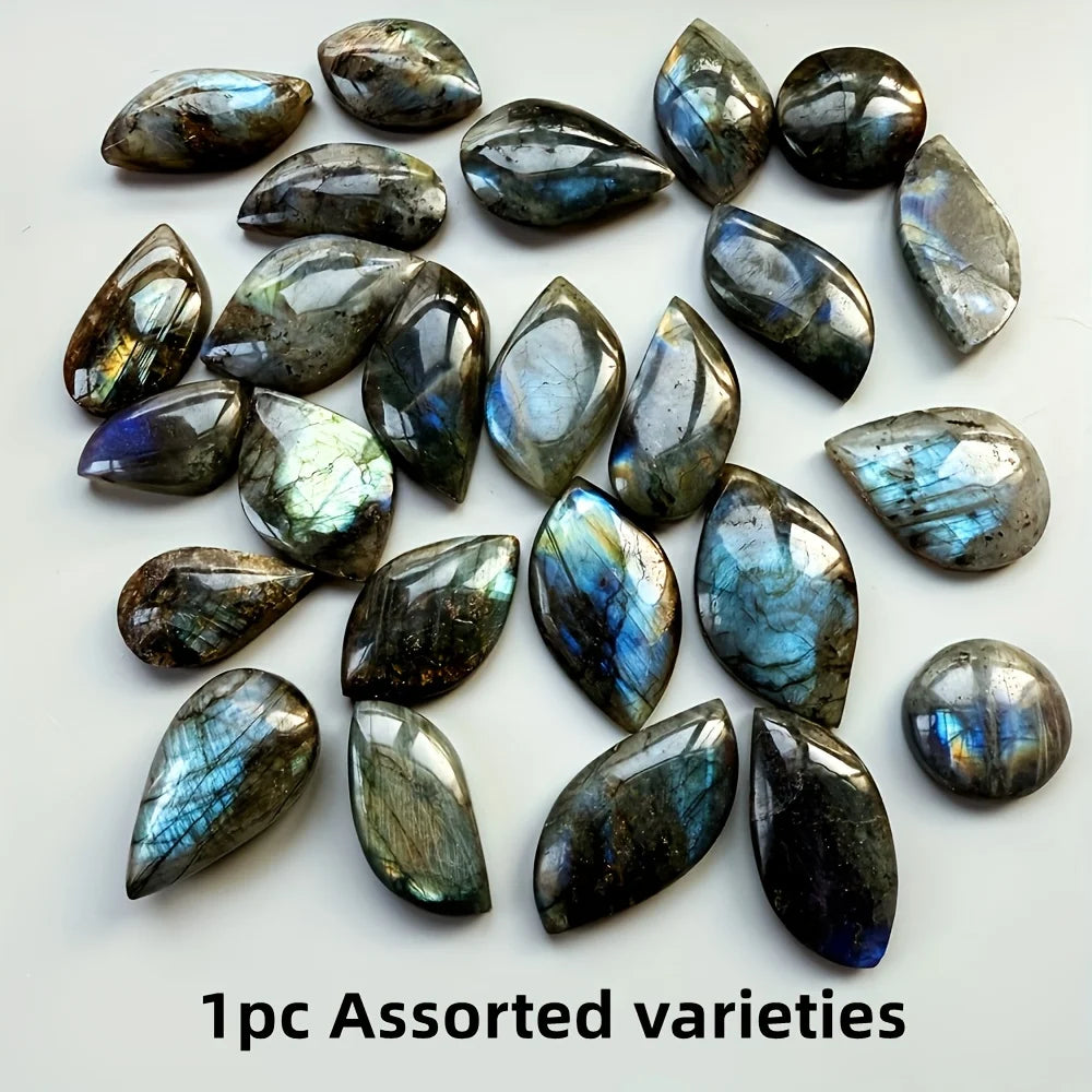 1pc Blue Labradorite freeform Crystal, Irregular Tumbled Stone for DIY Jewelry Making and Home Decor, Blue Flash Moonstone