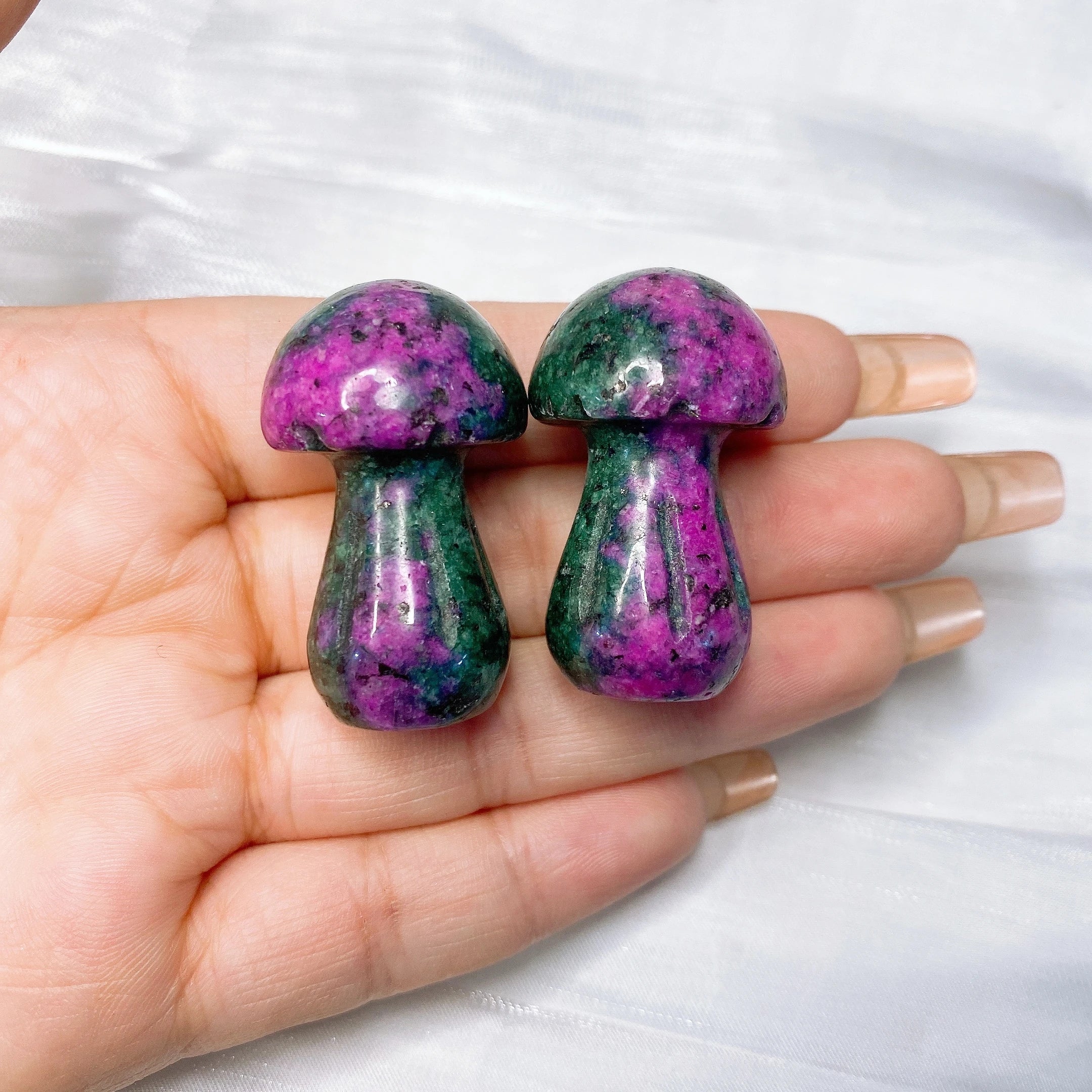35mm Mushroom Natural Crystal Quartz Mineral Stones Amethyst Agate Clear Quartz Chakra Reiki Healing Home Graden Decoration Gift