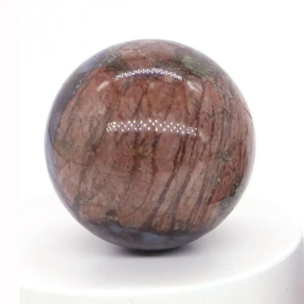 30mm Natural Crystal Ball Polished Globe Amethyst Lazuli Quartz Reiki feng shui Sphere Massaging Balls Collectibles Home Decor