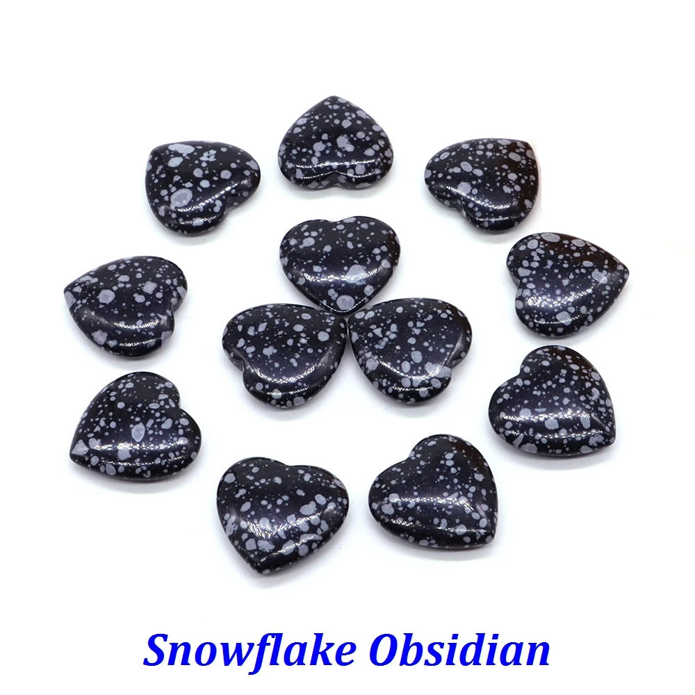 20mm Heart Shape love Natural Crystal Amethyst Rose Quartz Mineral Healing Gemstone Chakra Stone Home Decoration Valentine Gift