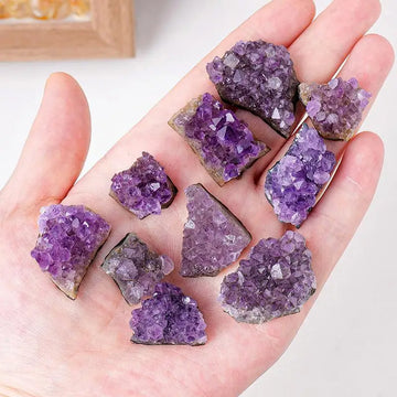 Natural Raw Amethyst Quartzs Purple Crystal Cluster Healing Stones Specimen Home Decoration Crafts Decoration Ornament 10g