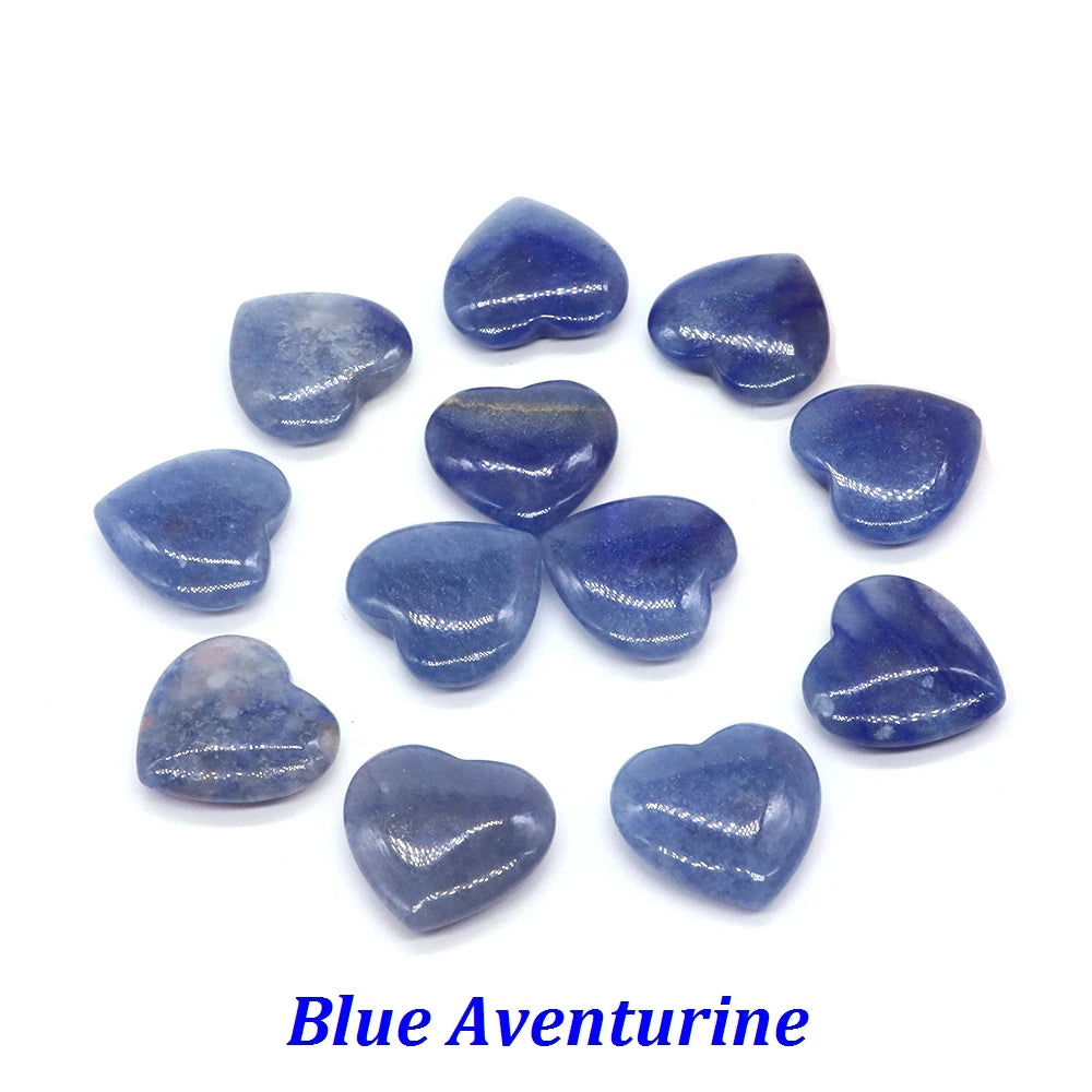 20mm Heart Shape love Natural Crystal Amethyst Rose Quartz Mineral Healing Gemstone Chakra Stone Home Decoration Valentine Gift