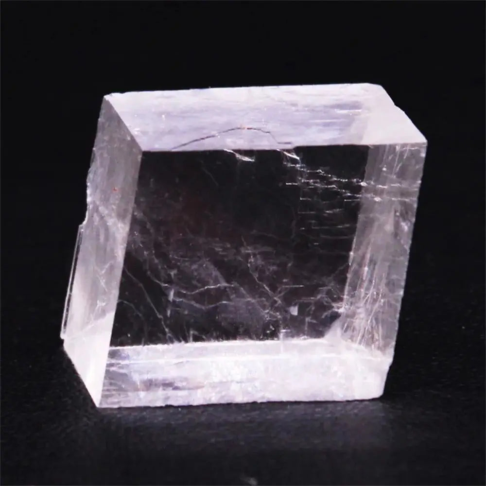 Natural Clear Optical Calcite Raw Cube Iceland Stone and Rough Crystal Minerals Healing Stones Witchcraft