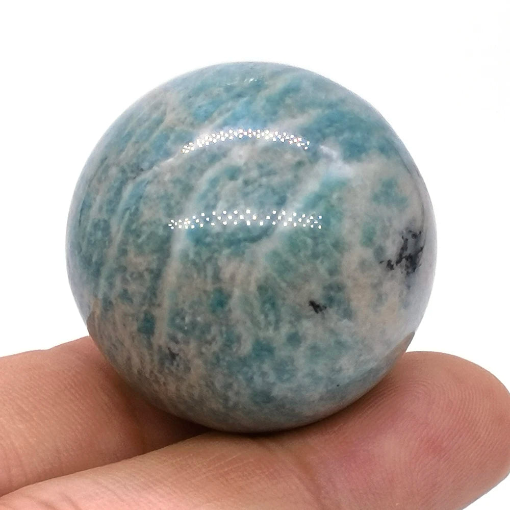 30mm Natural Crystal Ball Polished Globe Amethyst Lazuli Quartz Reiki feng shui Sphere Massaging Balls Collectibles Home Decor