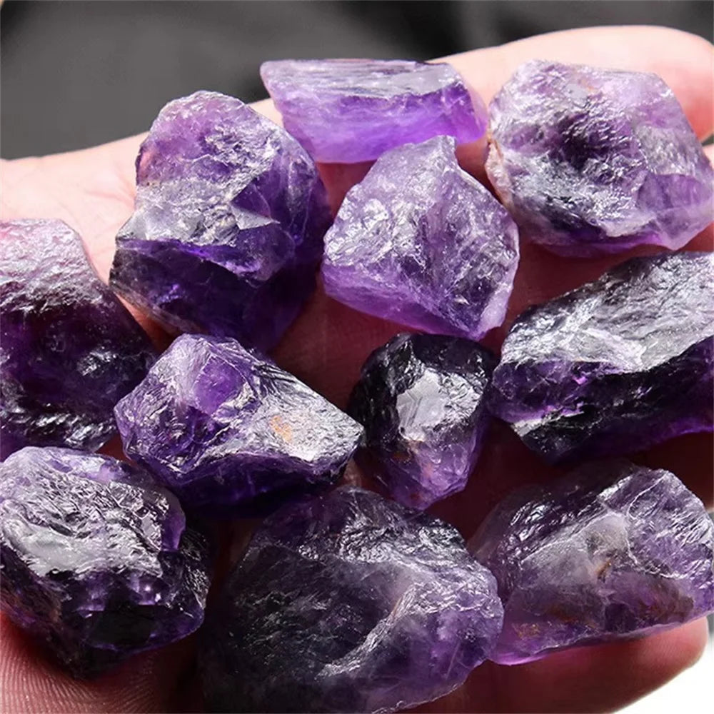 Natural Amethyst Raw Energy  Gemstone Healing Crystal Mineral Quartz Reiki Chakra style crystal gemstone Aromatherapy Stone