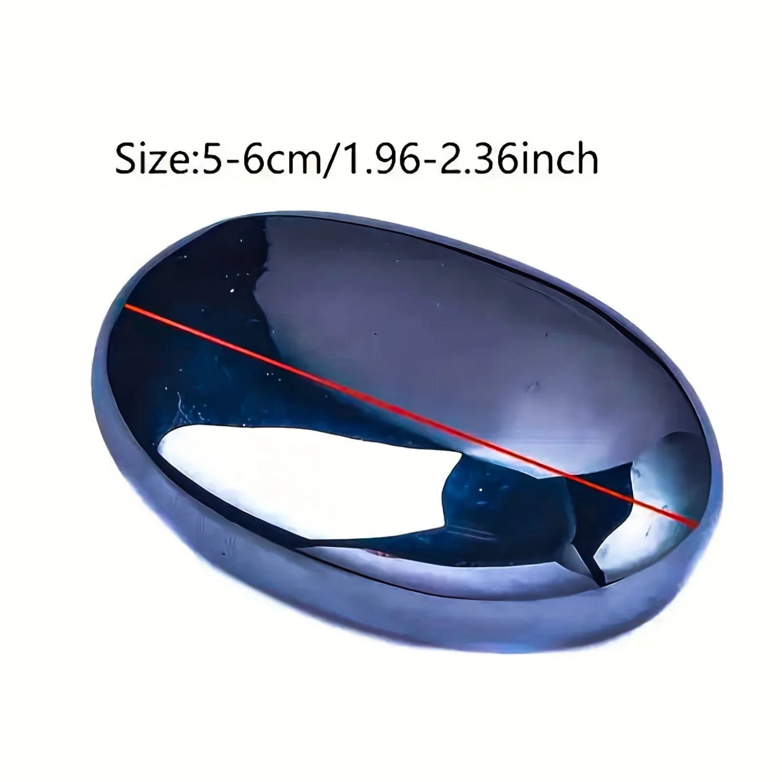1pc Terahertz Pocket Stones Forget Worries Stone - Exquisite and Smooth Compact Palm Stone, Portable Decorative Stone