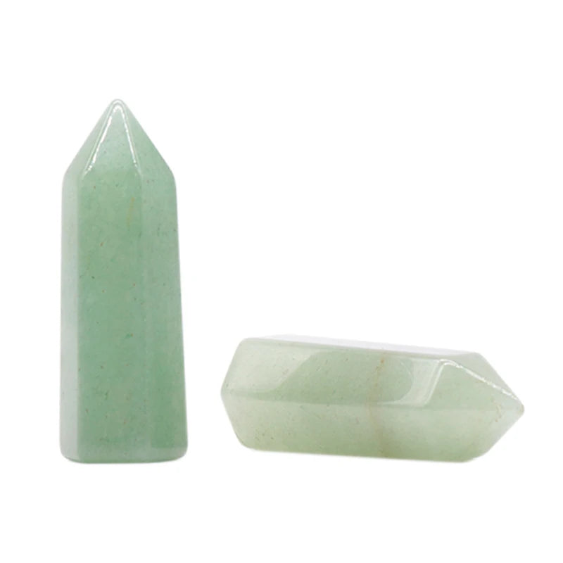 1PC Natural Quartz Point Rose Quartz Wand Healing Stone Amethyst Hexagonal Prism Energy Ore Pyramid Home Decoration