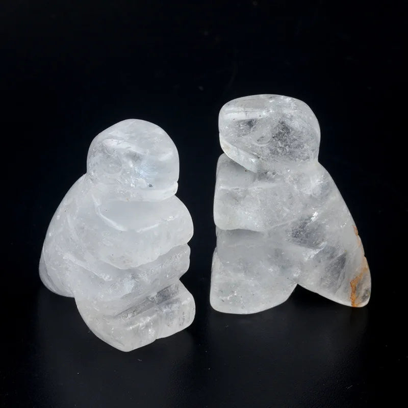 1inch Mini Baby Dinosaur Natural Stone Carved Figurine Healing Crystals Gemstone Statue Cute Animal Carvings Home Office Decor