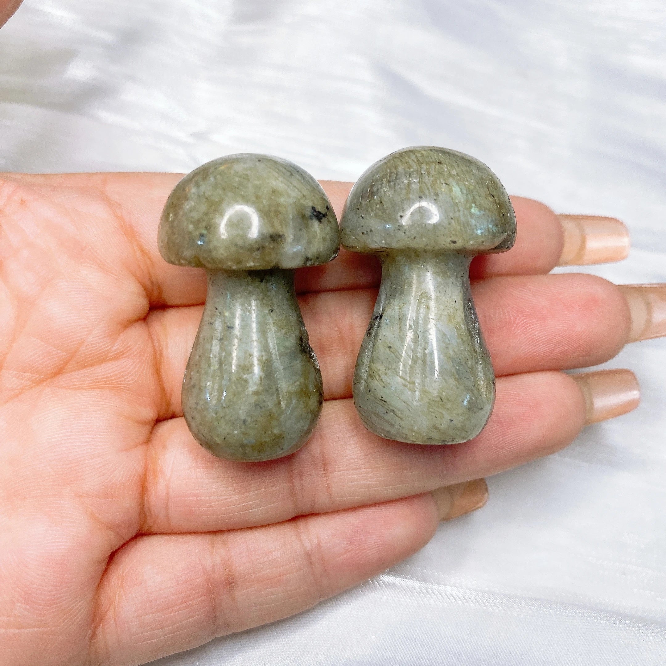35mm Mushroom Natural Crystal Quartz Mineral Stones Amethyst Agate Clear Quartz Chakra Reiki Healing Home Graden Decoration Gift