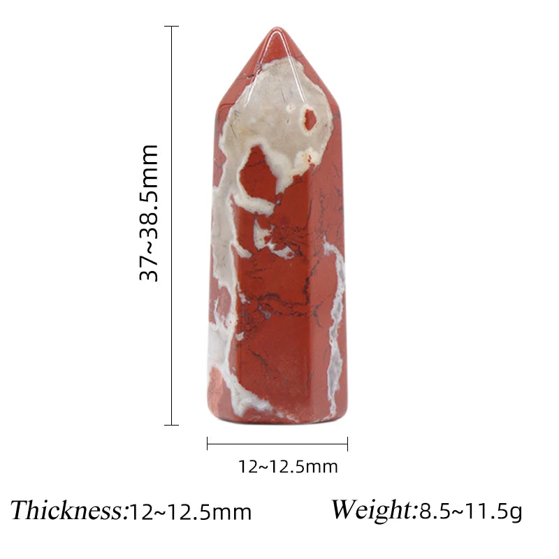 1PC Natural Quartz Point Rose Quartz Wand Healing Stone Amethyst Hexagonal Prism Energy Ore Pyramid Home Decoration