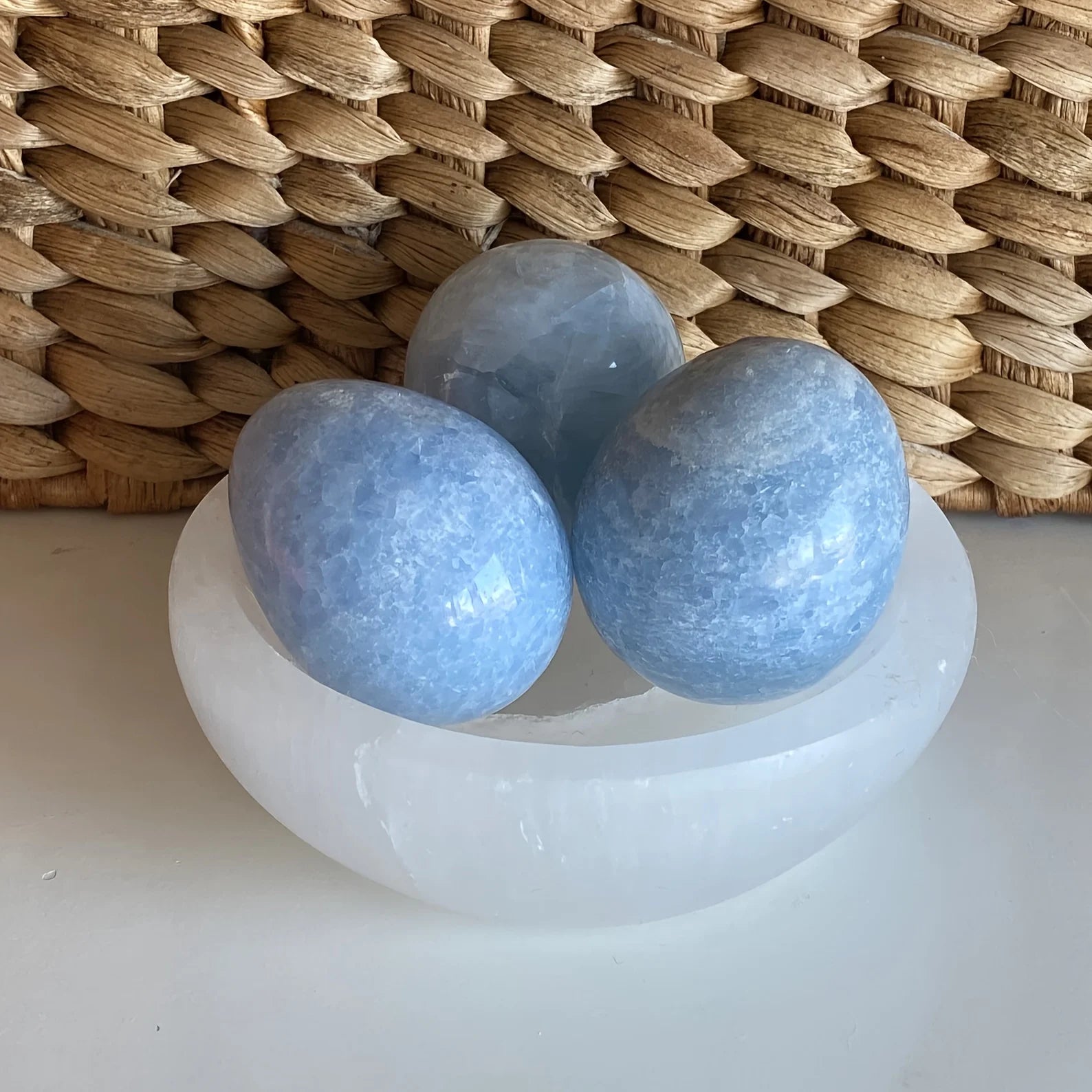 1pc Blue Celestite Crystal Egg Polished Carving Wholesale Gemstone Decor Supply, Blue Celestite Egg, Hand Carved Crystal Egg