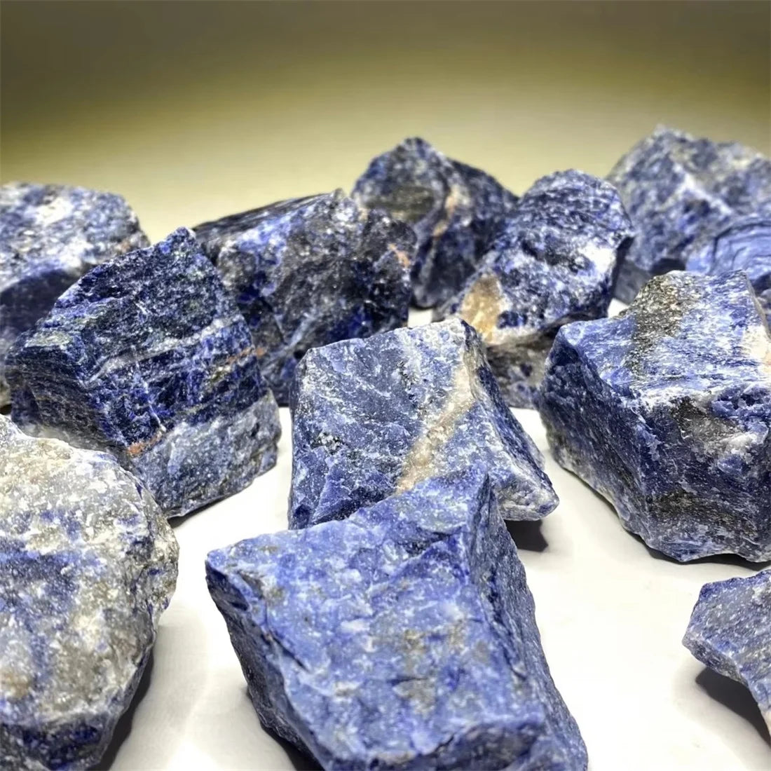 Natural Raw Blue Sodalite Rough Stones Crystal Rocks Energy Mineral Home Decoration