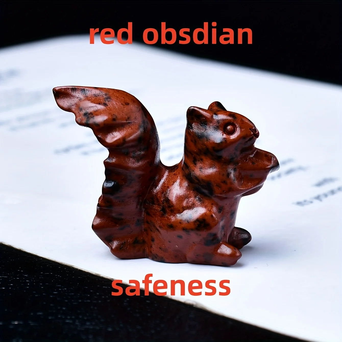 Artificial Crystal Carved Squirrel, Perfect Crystal Gift, Made Of Bare Stone Jewelry, Unique Home Decoration Meditation Stone