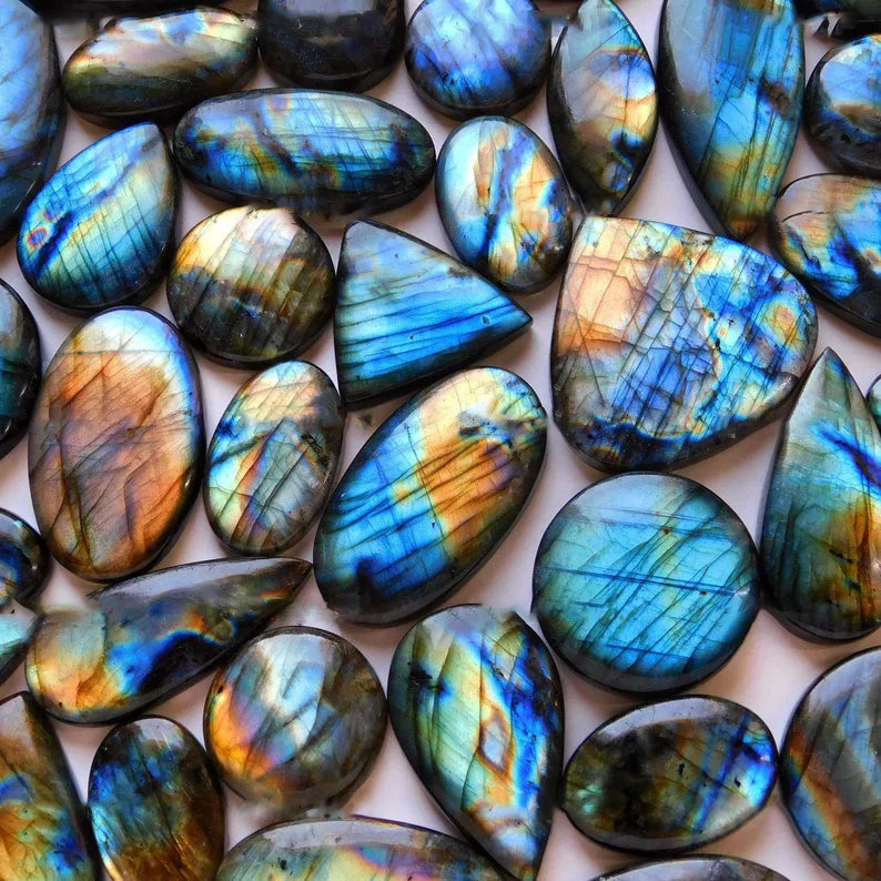 1pc Blue Labradorite freeform Crystal, Irregular Tumbled Stone for DIY Jewelry Making and Home Decor, Blue Flash Moonstone