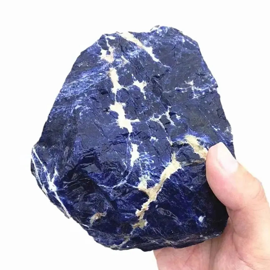 Natural Raw Blue Sodalite Rough Stones Crystal Rocks Energy Mineral Home Decoration