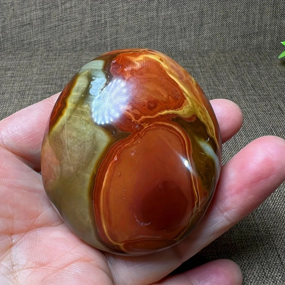 Natural Sea Jasper Crystal Quartz Unique Ocean Pattern Stone Surface Cracks And Small Holes Healing Energy for Home Decor