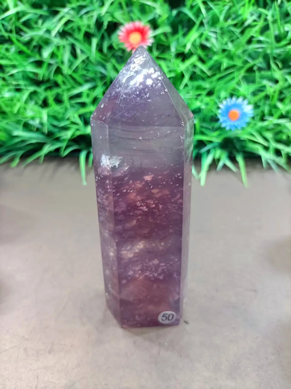 Natural Purple Fluorite Auspicious Cloud Crystal Wand — Healing Magic Wand, Chakra Home Decor