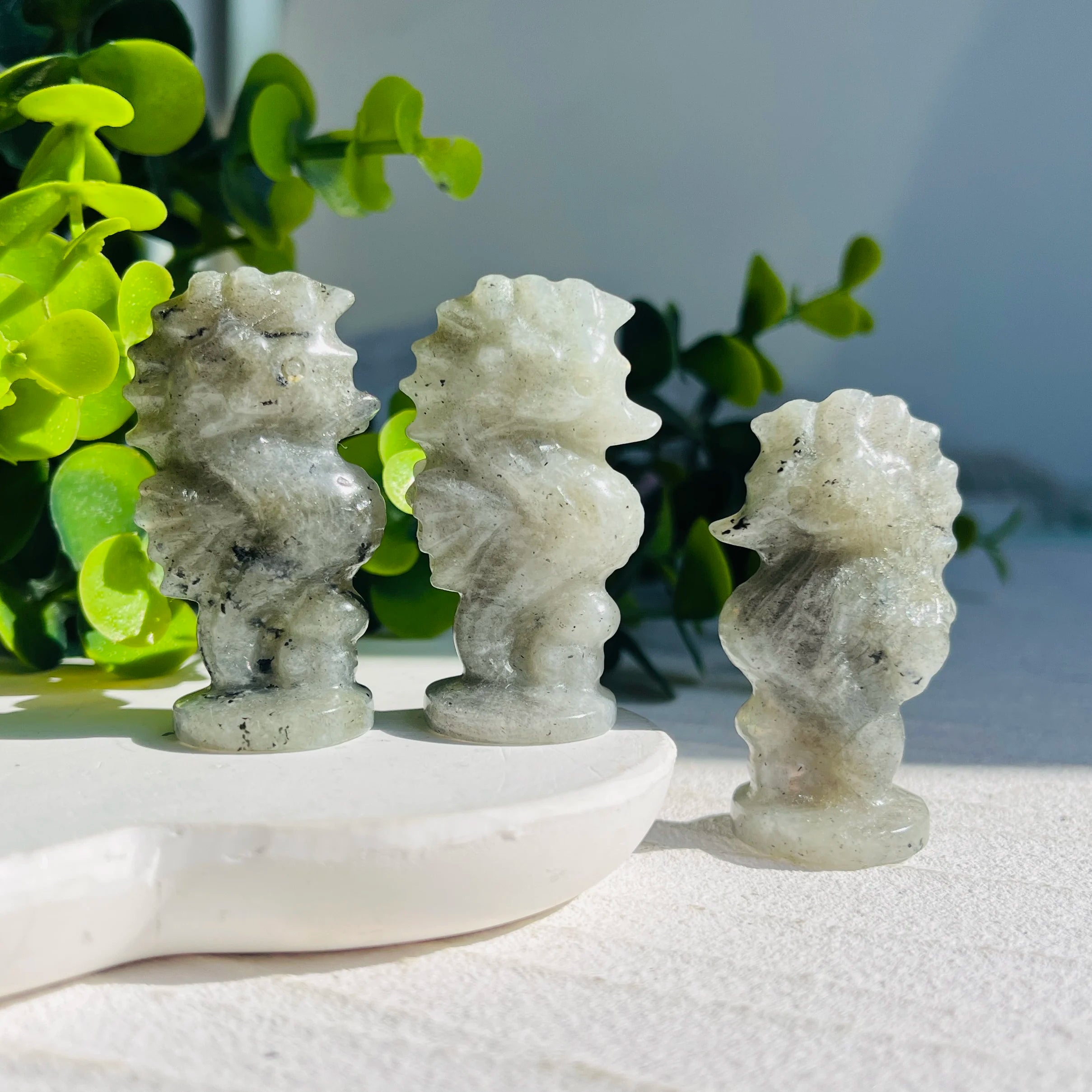 1pc High Quality Seahorse Natural Crystal Carving, Gemstone Crafts, Glitter, Healing crystal,Women gift, Halloween Gift