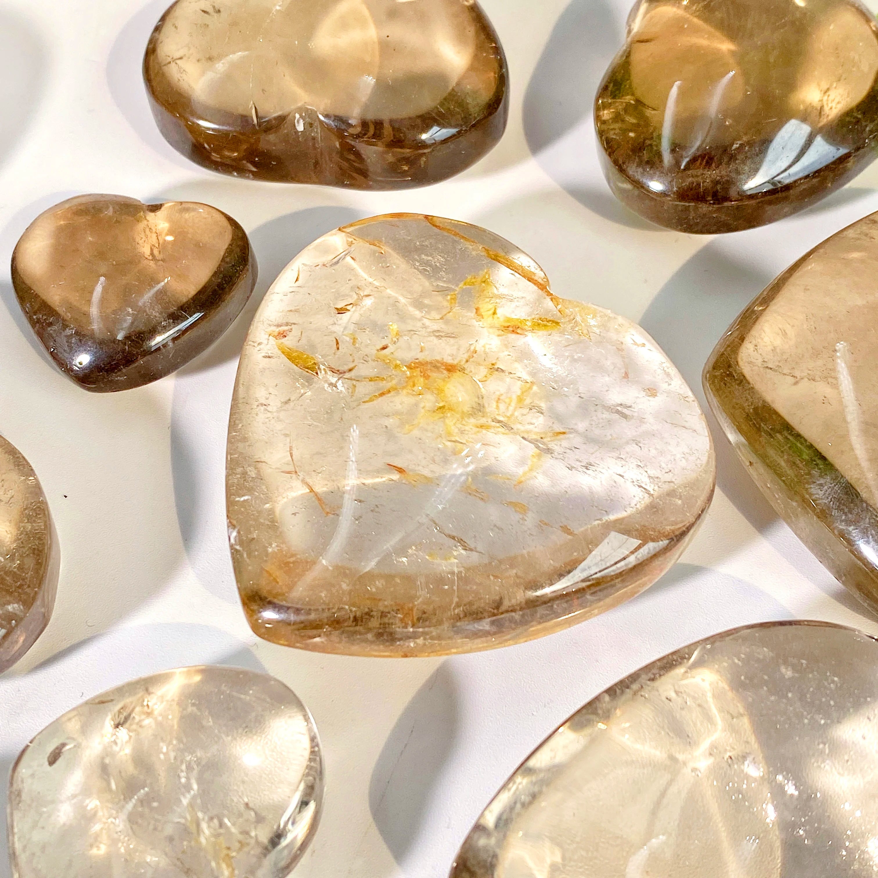 1PC High Quality Smoky Quartz Heart Natural Crystal Carving,Gemstone Jewelry,Glitter,Birthday Gift,Women Gift,Kid Gift