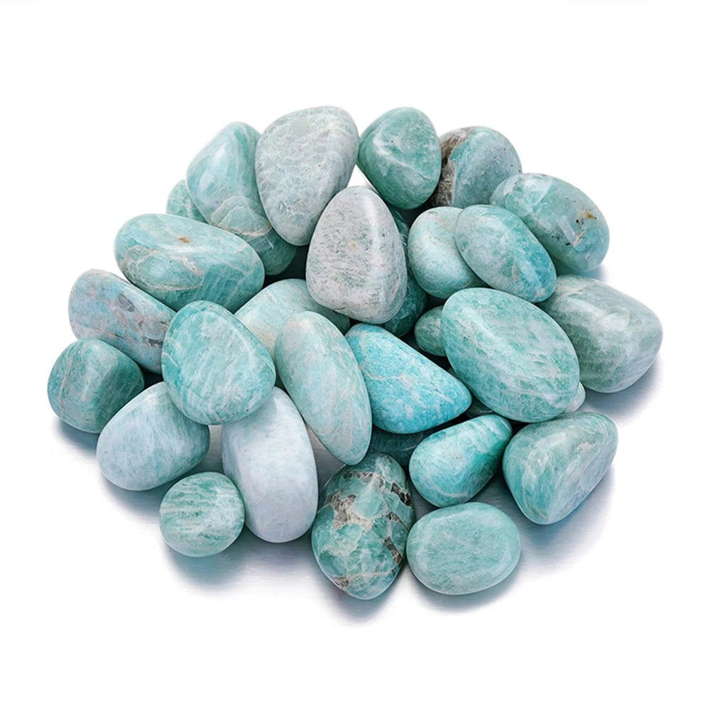 Natural Crystal Rolling Stone 2-3cm Gravel Tumbled Stone Healing Crystal Topaz Polished Rolling Stone Aquarium flowerpot Decorte