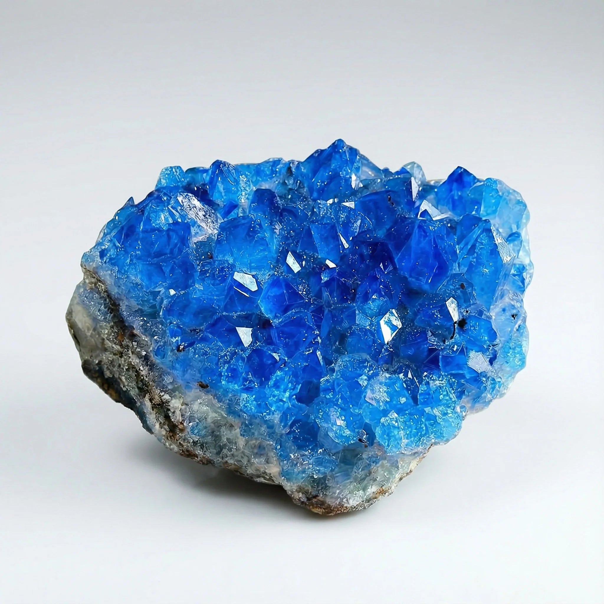 A stunning blue quartz cluster | A sparkling decorative piece, perfect for home and office, a unique geological gift idea.