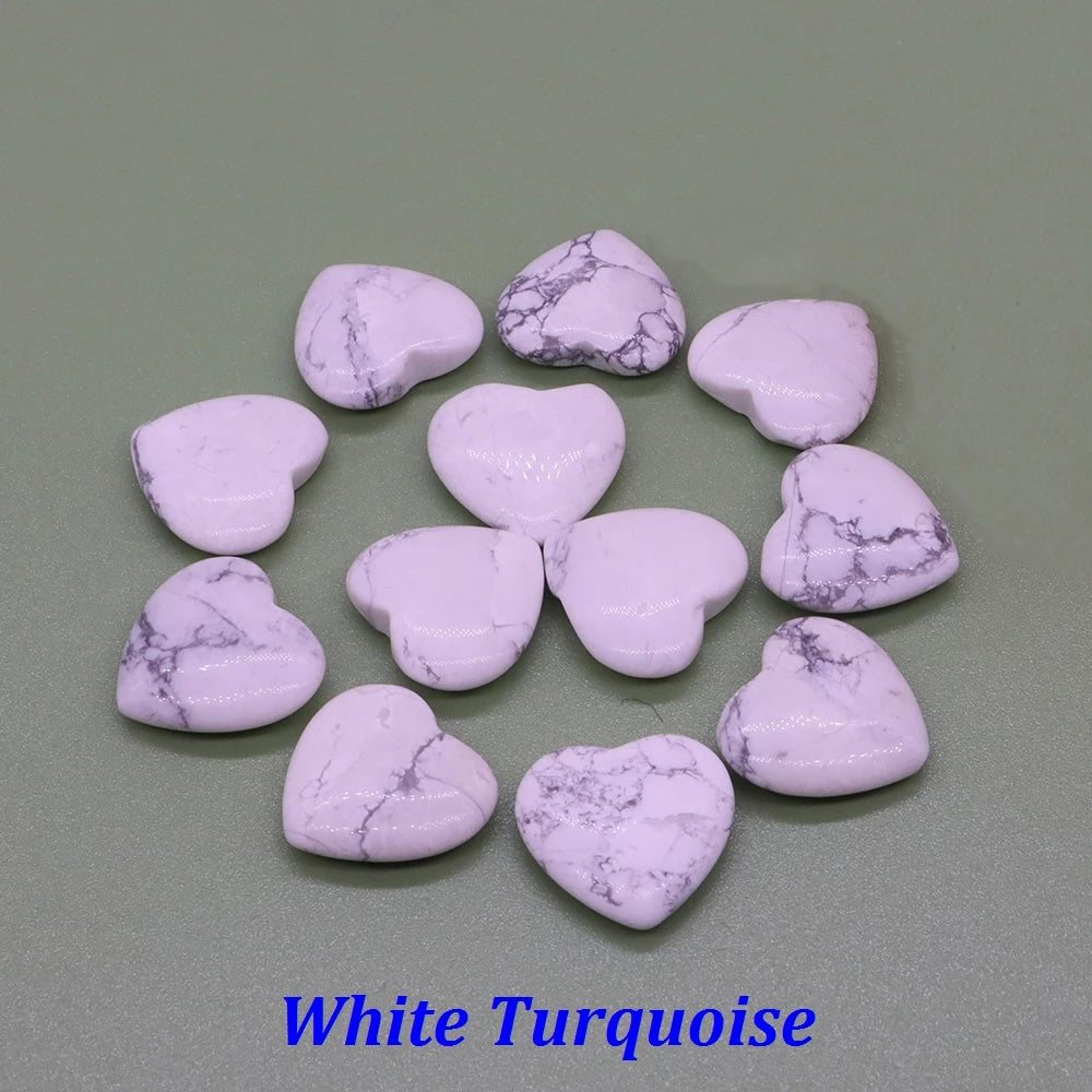 20mm Heart Shape love Natural Crystal Amethyst Rose Quartz Mineral Healing Gemstone Chakra Stone Home Decoration Valentine Gift