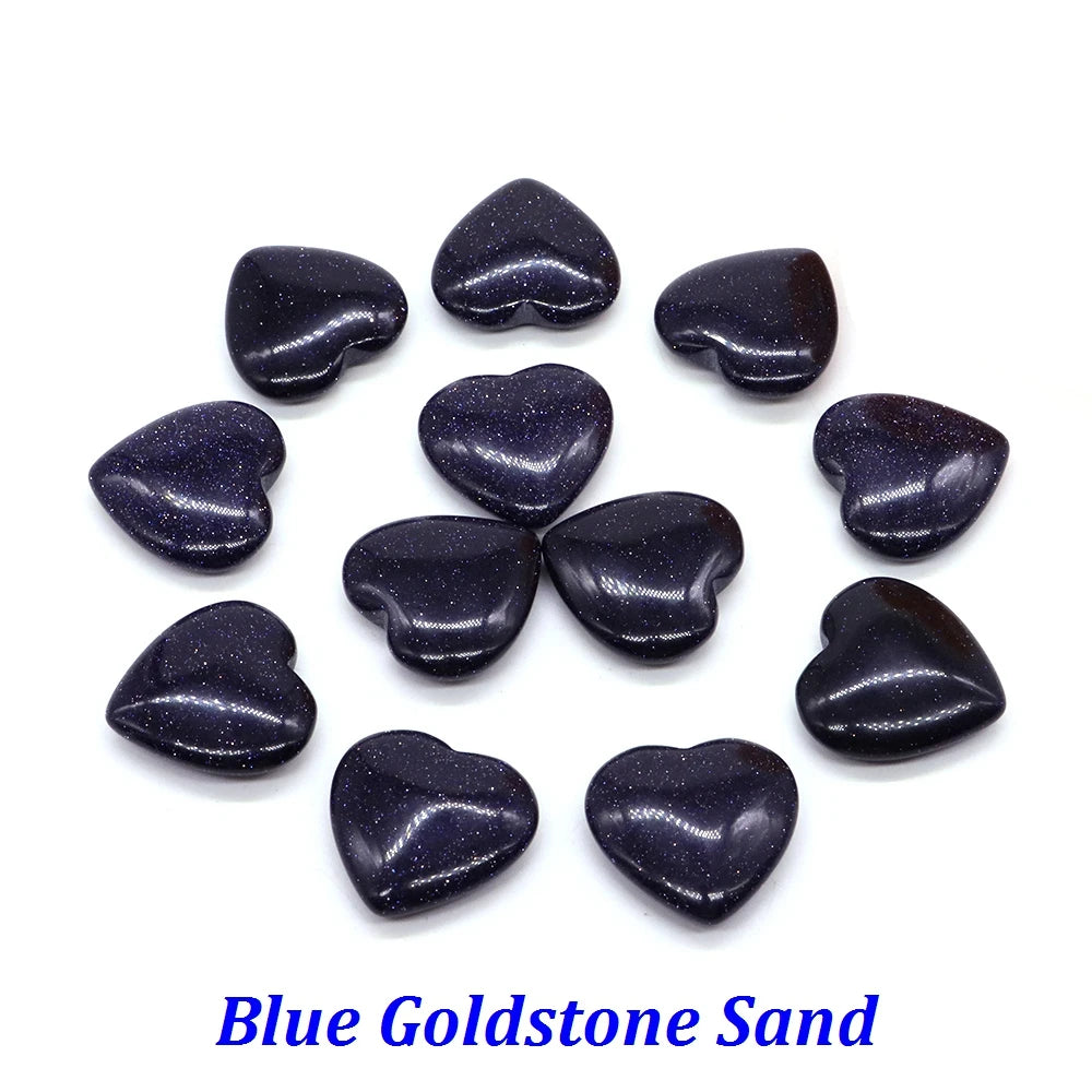 20mm Heart Shape love Natural Crystal Amethyst Rose Quartz Mineral Healing Gemstone Chakra Stone Home Decoration Valentine Gift
