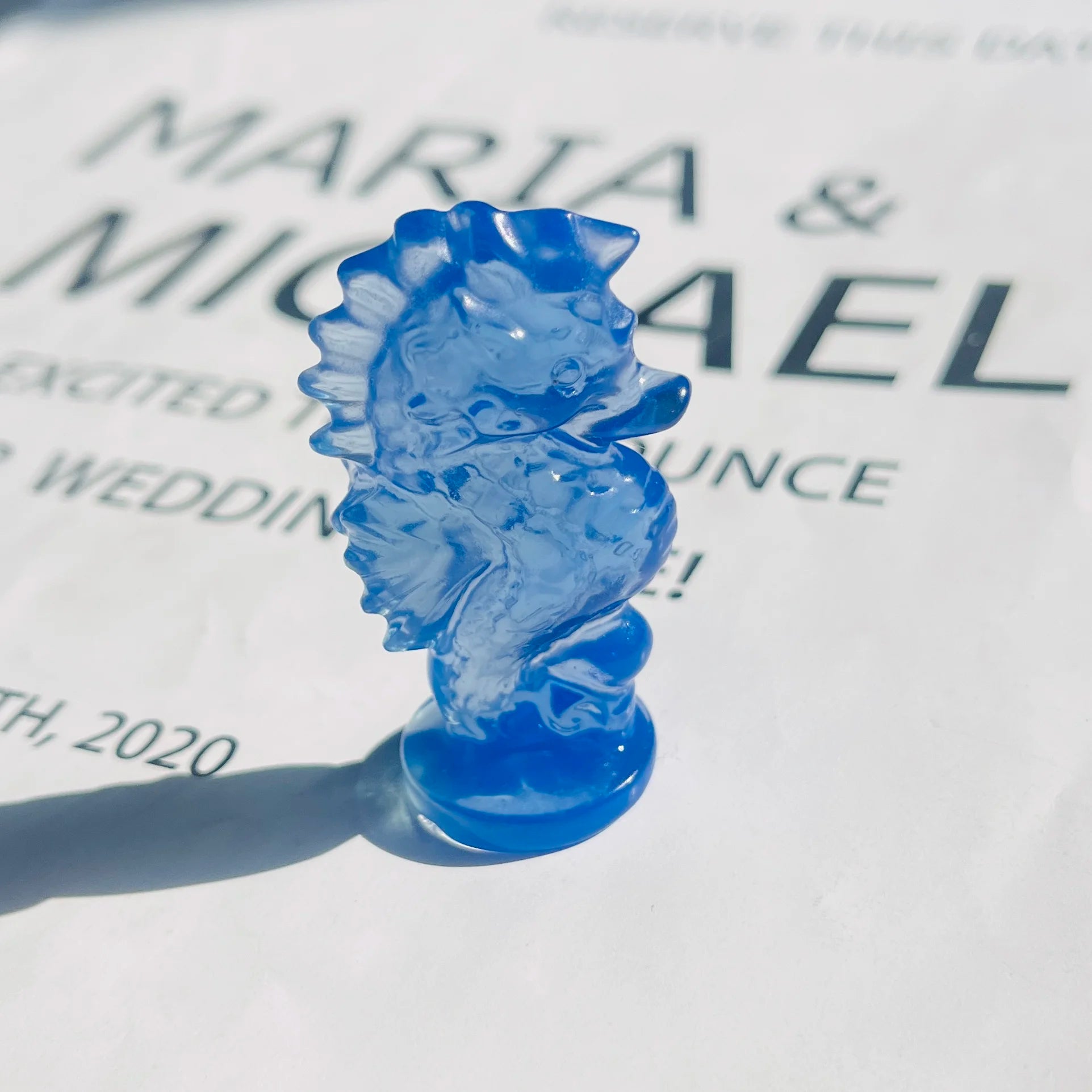 1pc High Quality Seahorse Natural Crystal Carving, Gemstone Crafts, Glitter, Healing crystal,Women gift, Halloween Gift